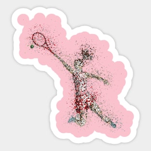 Tennis Player Sticker